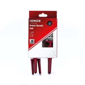 IONOS Paint Brush 5 Pcs Set with Red Handle