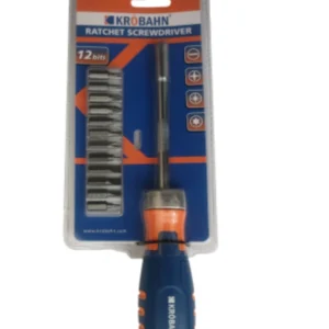 Rachet Screwdriver Bit Set Socket Slotted Hi-Spec 12 PC