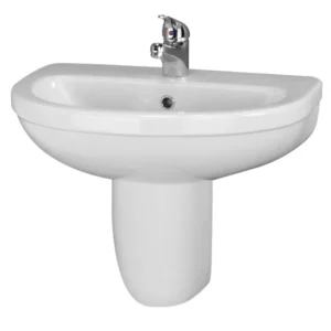 Nuie Choice Milo 550mm 1 Tap Hole Basin & Pedestal
