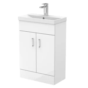 Nuie Choice Turin 550mm Floor Standing Vanity Unit with Thin Edge Basin