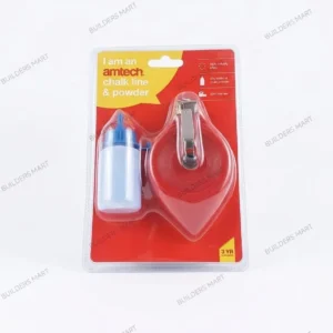 2pc 30m Chalk Line & Powder Set 100ft High Visibility String Reel Kit - Amtech
