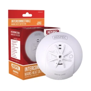 HiSPEC Mains Heat Detector Interconnectable Interlinked Alarm HSSA/PE/FF