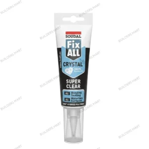 Soudal Fix All Crystal Super Clear FIXALL Transparent Sealant Adhesive 125ml